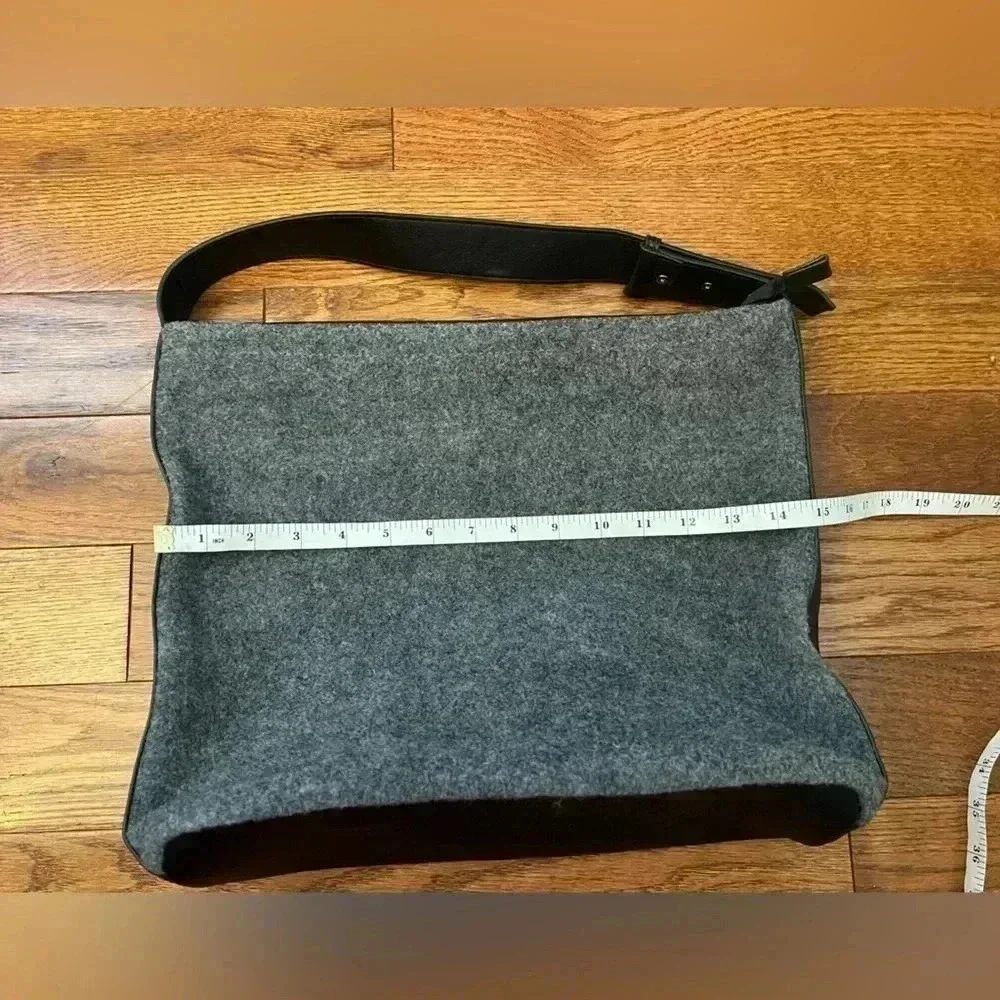 ASOS Gray felt large slouch tote bag